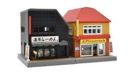 Tomytec X330998 - N - Gebäude-Set C3 Pizza- und Rame-Imbiss